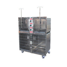 Super Strong Bearing Heavy Duty Frame Metal Dog Pet Cage with Universal Brake Wheel